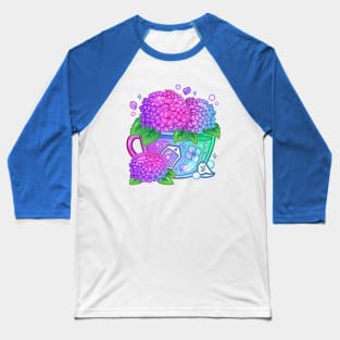 Hydrangea Teacup Baseball T-Shirt